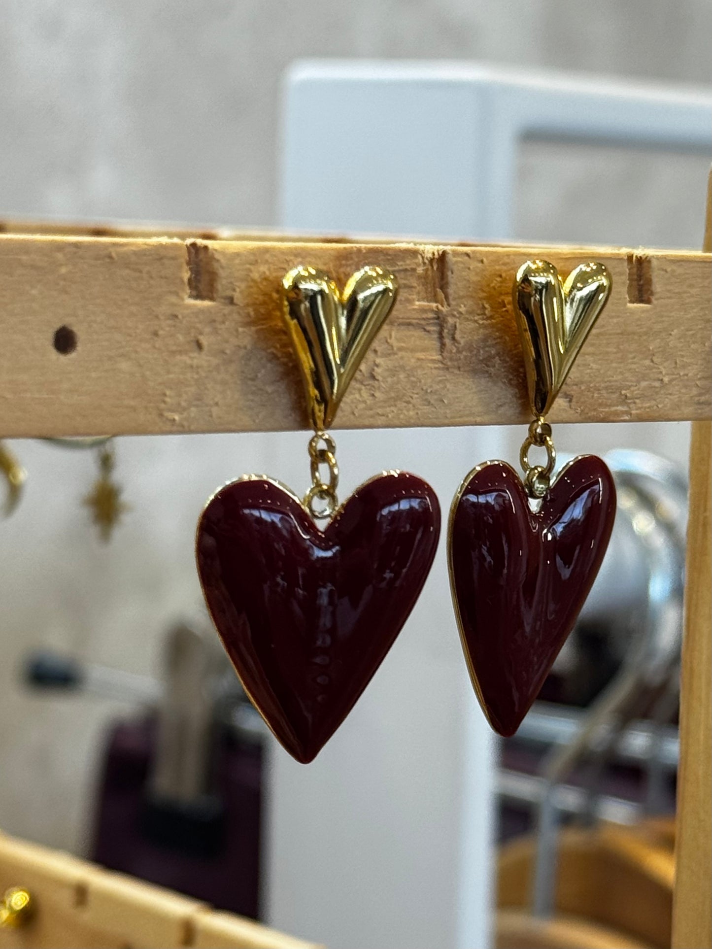 Brincos em aço inoxidável