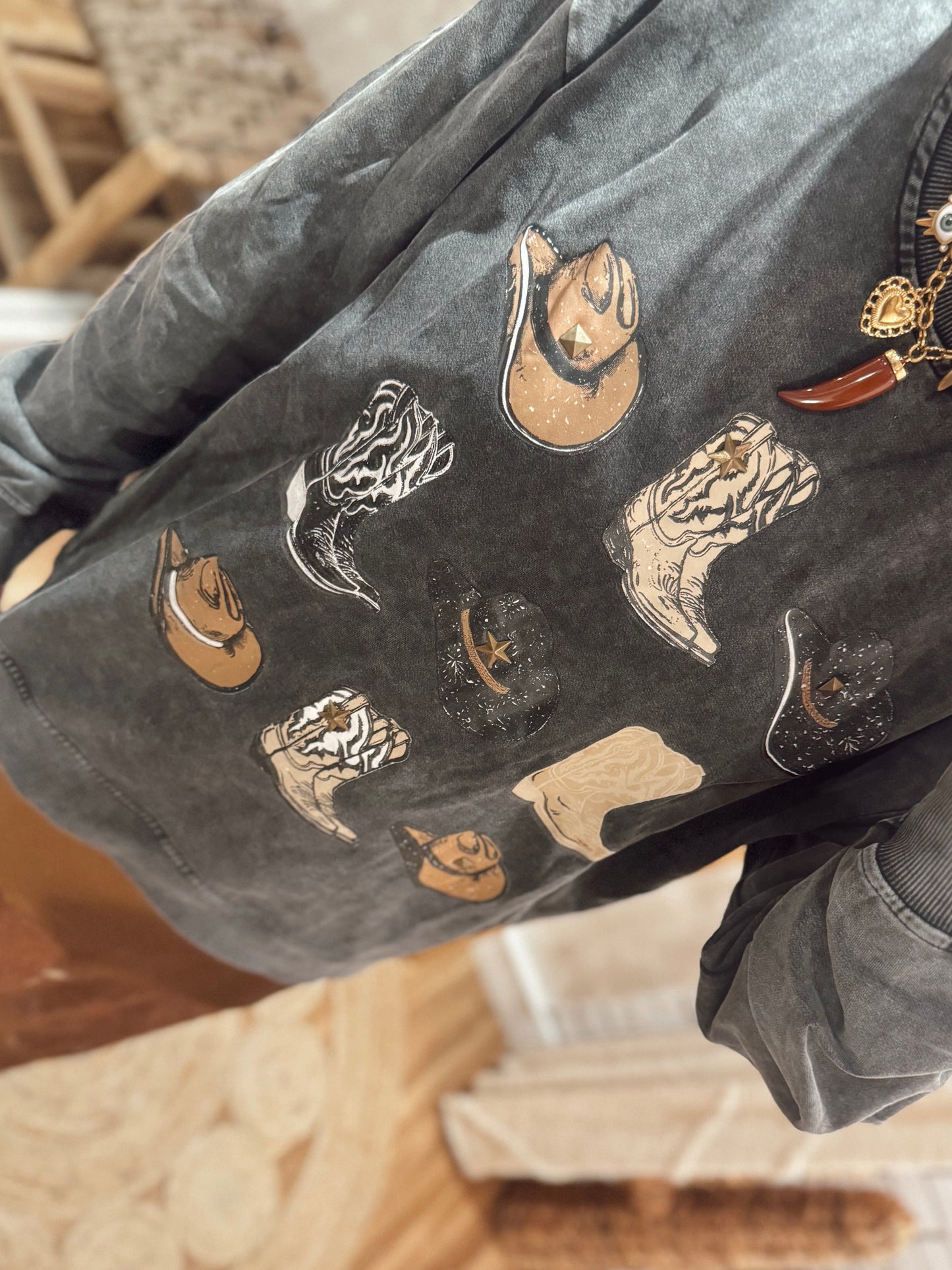 Sweatshirt estilo Cowgirl