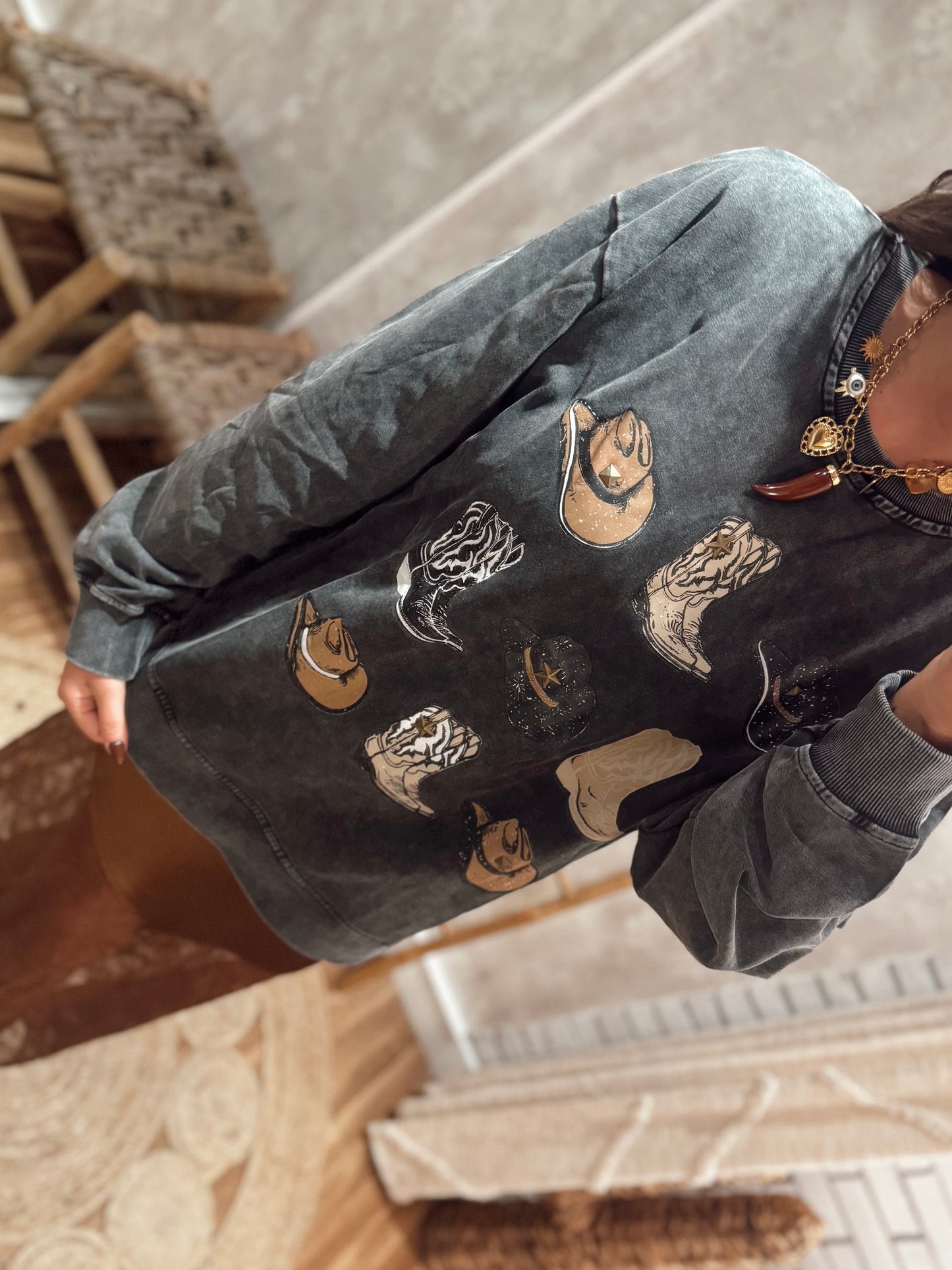Sweatshirt estilo Cowgirl