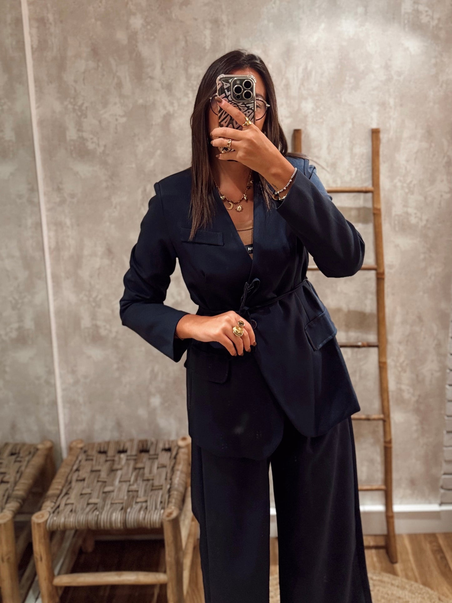 Blazer con cinturón