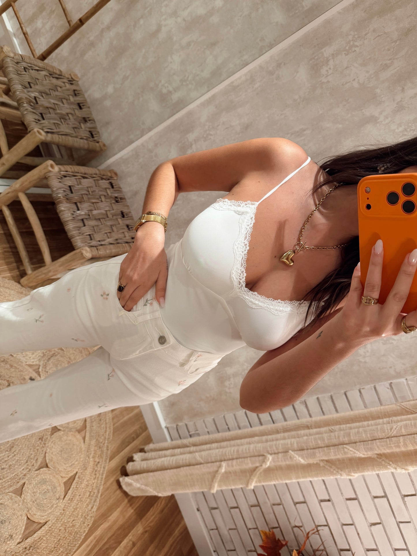 Body em licra com renda