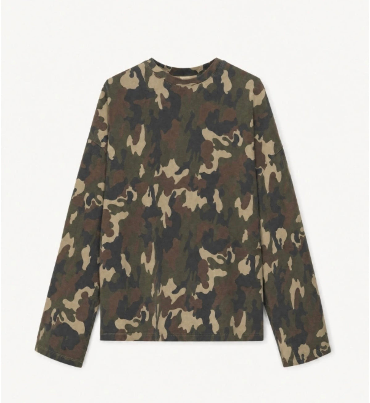 Camisola Oversized Camuflada — Lumina