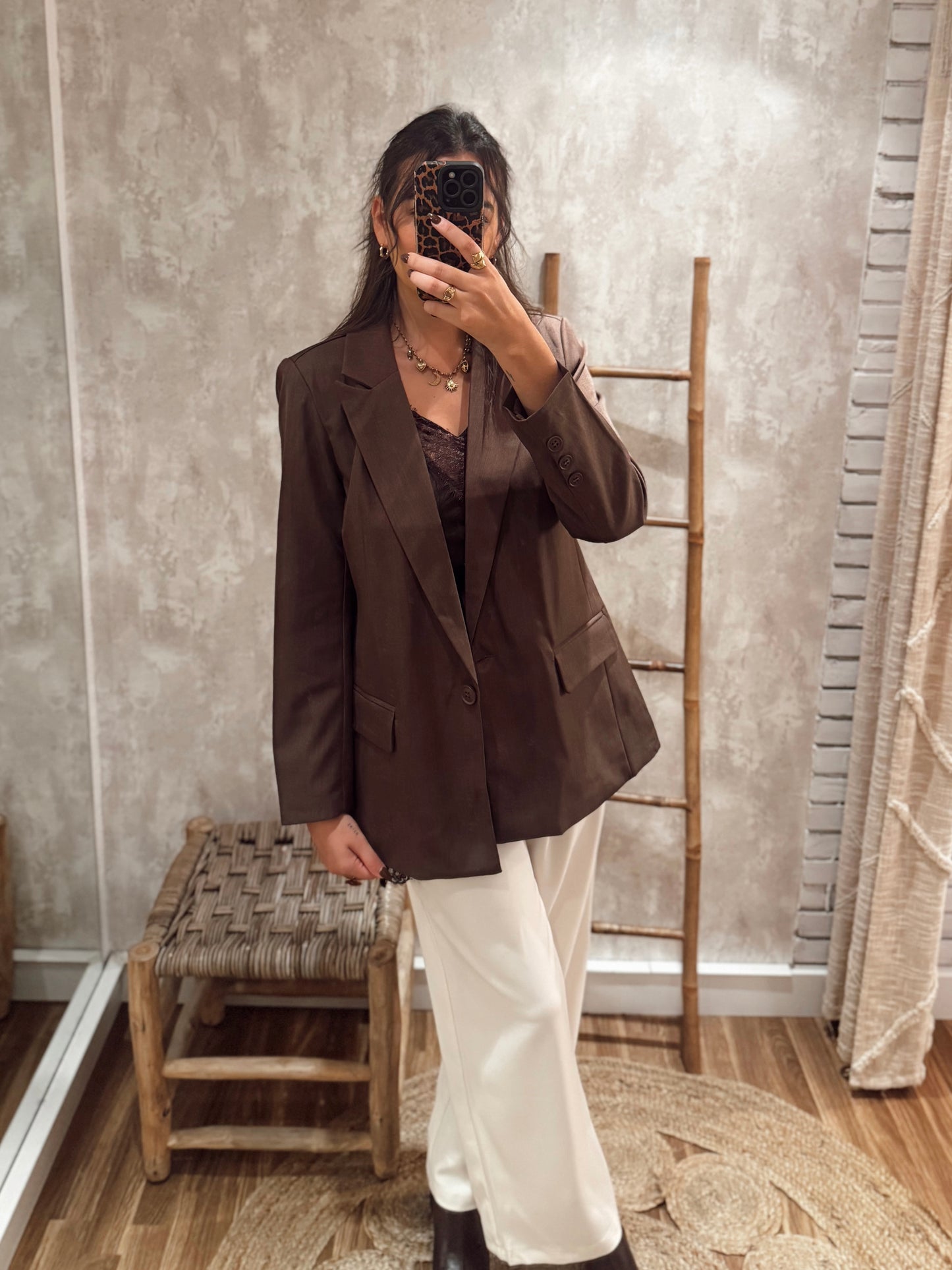 Blazer castanho