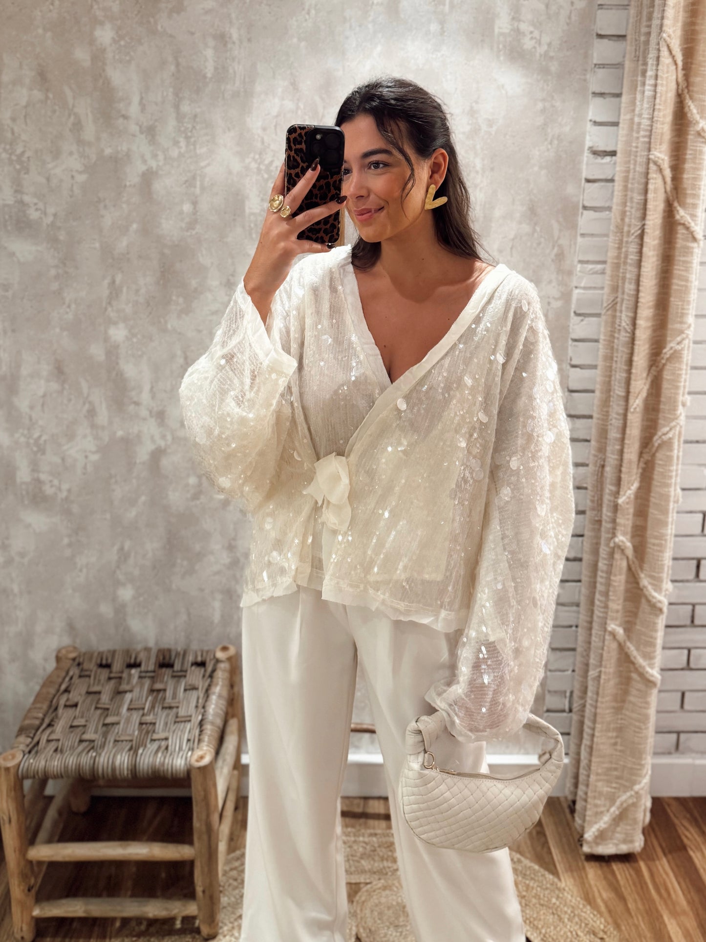 Kimono c/ lantejoulas- Mochy