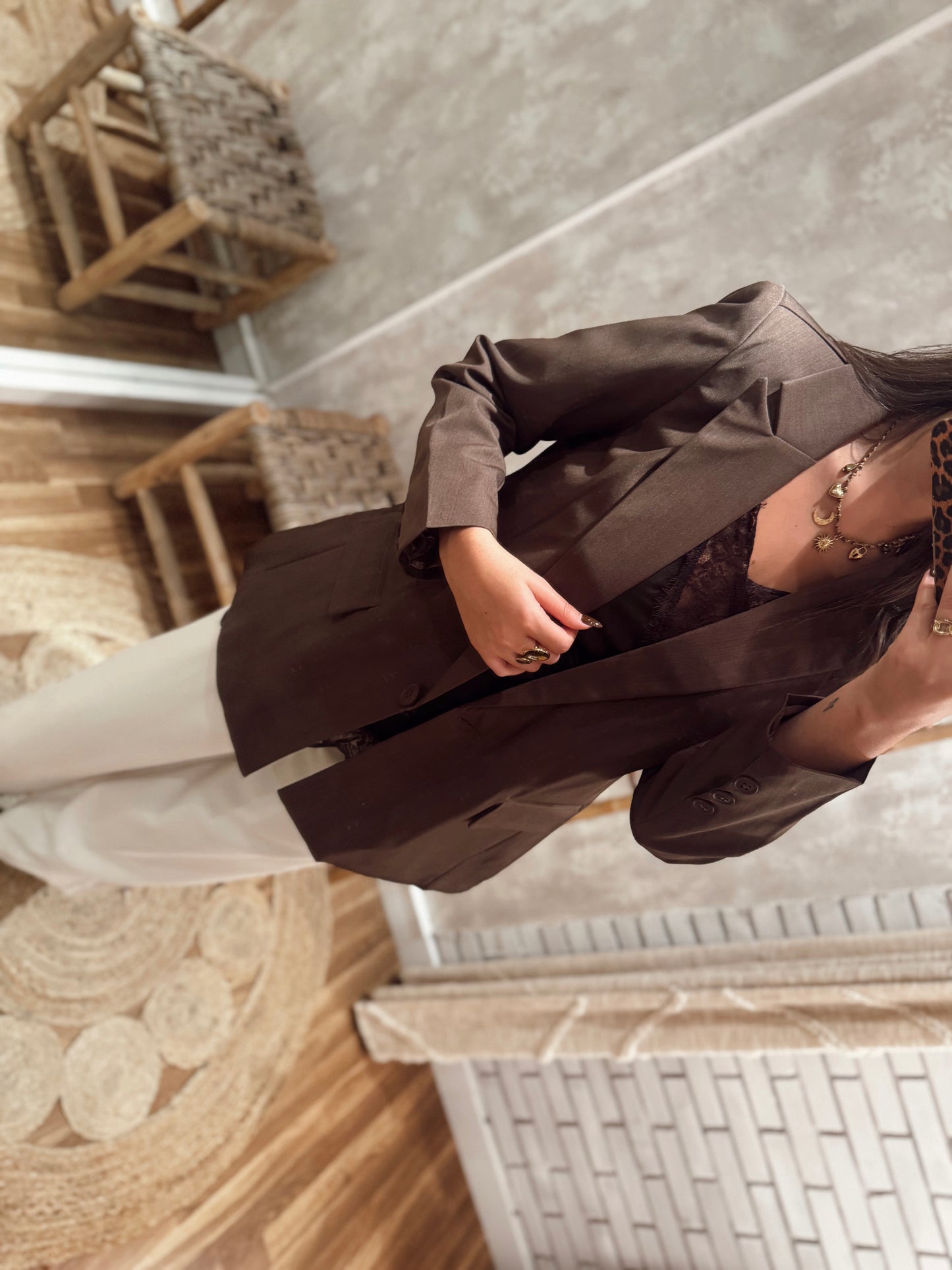 Blazer castanho