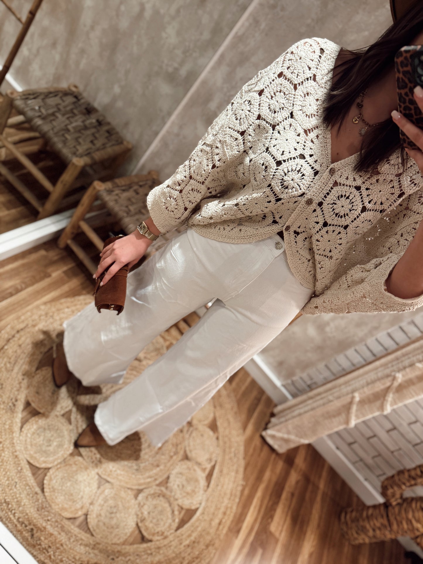 abrigo de crochet