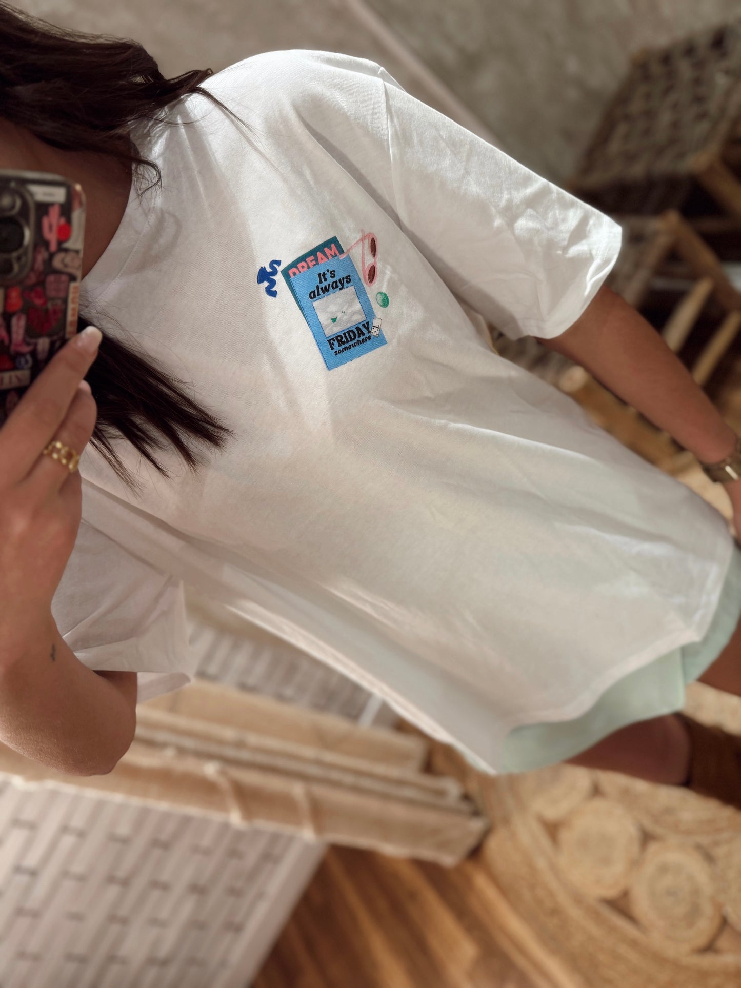 T-shirt c/estampa