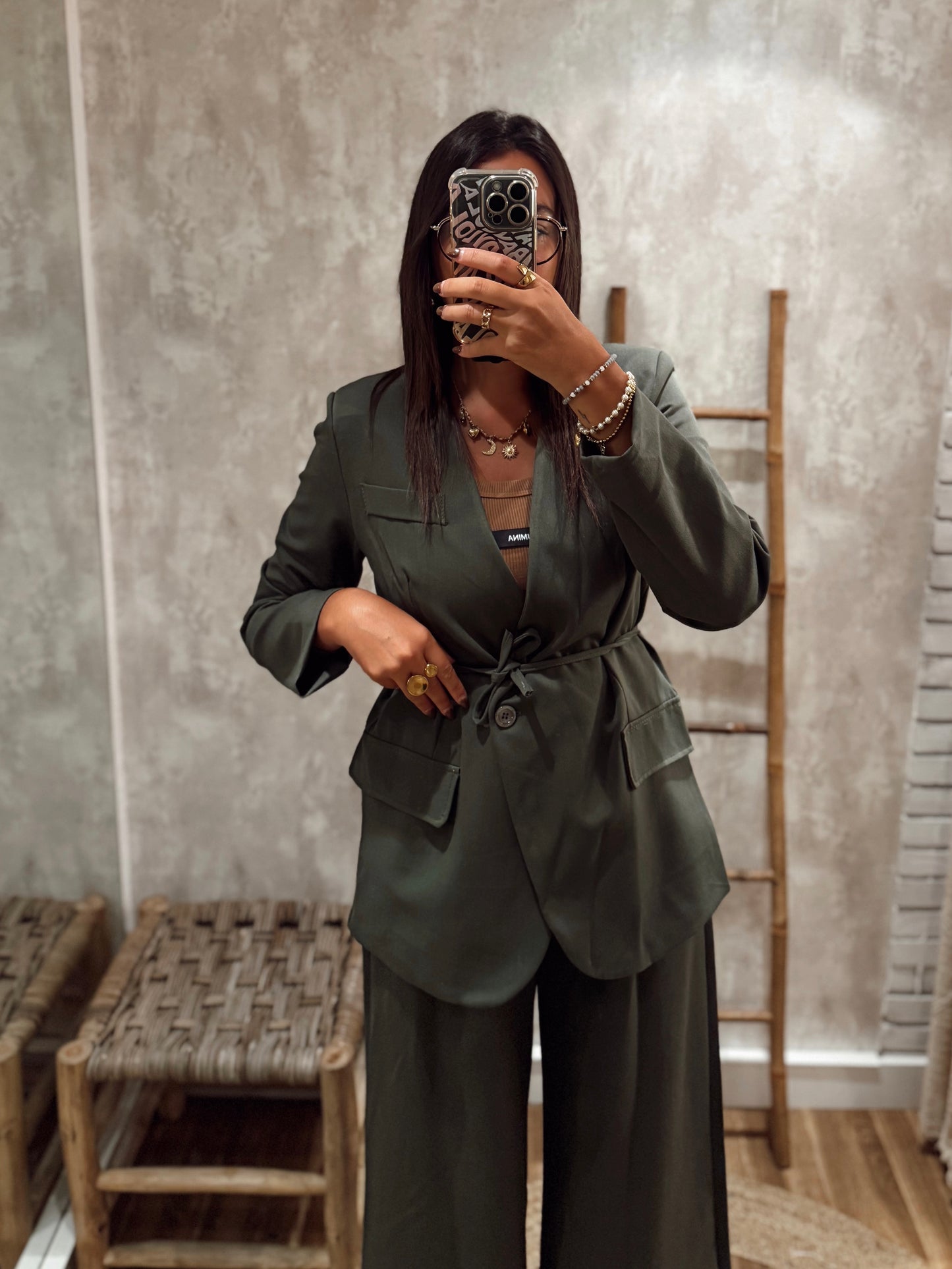 Blazer con cinturón