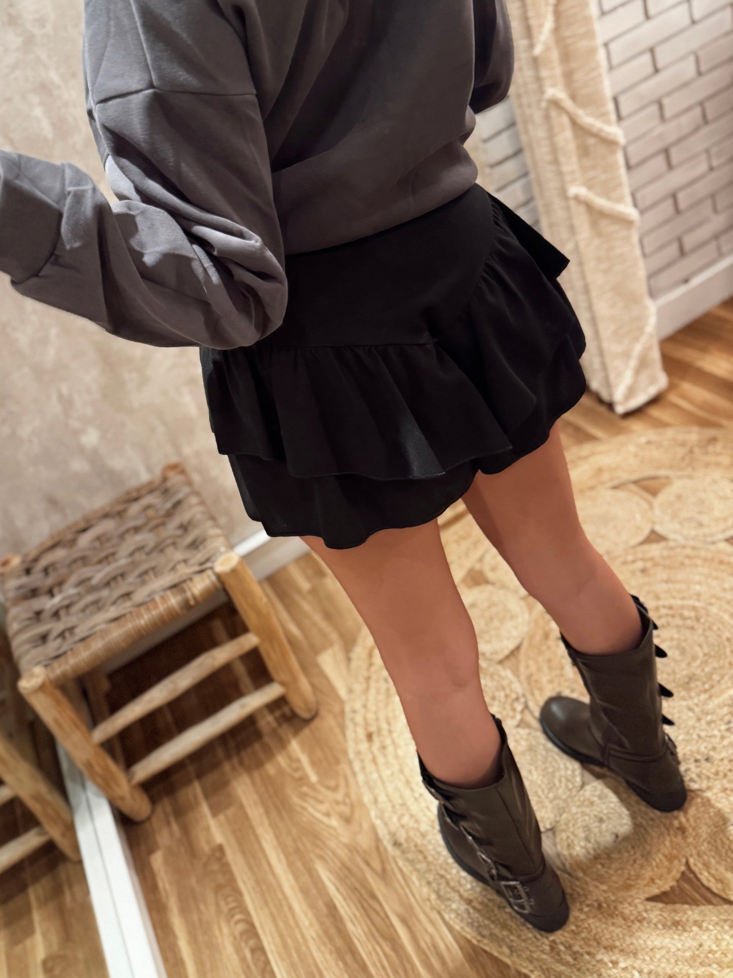 Pantalones cortos con volantes