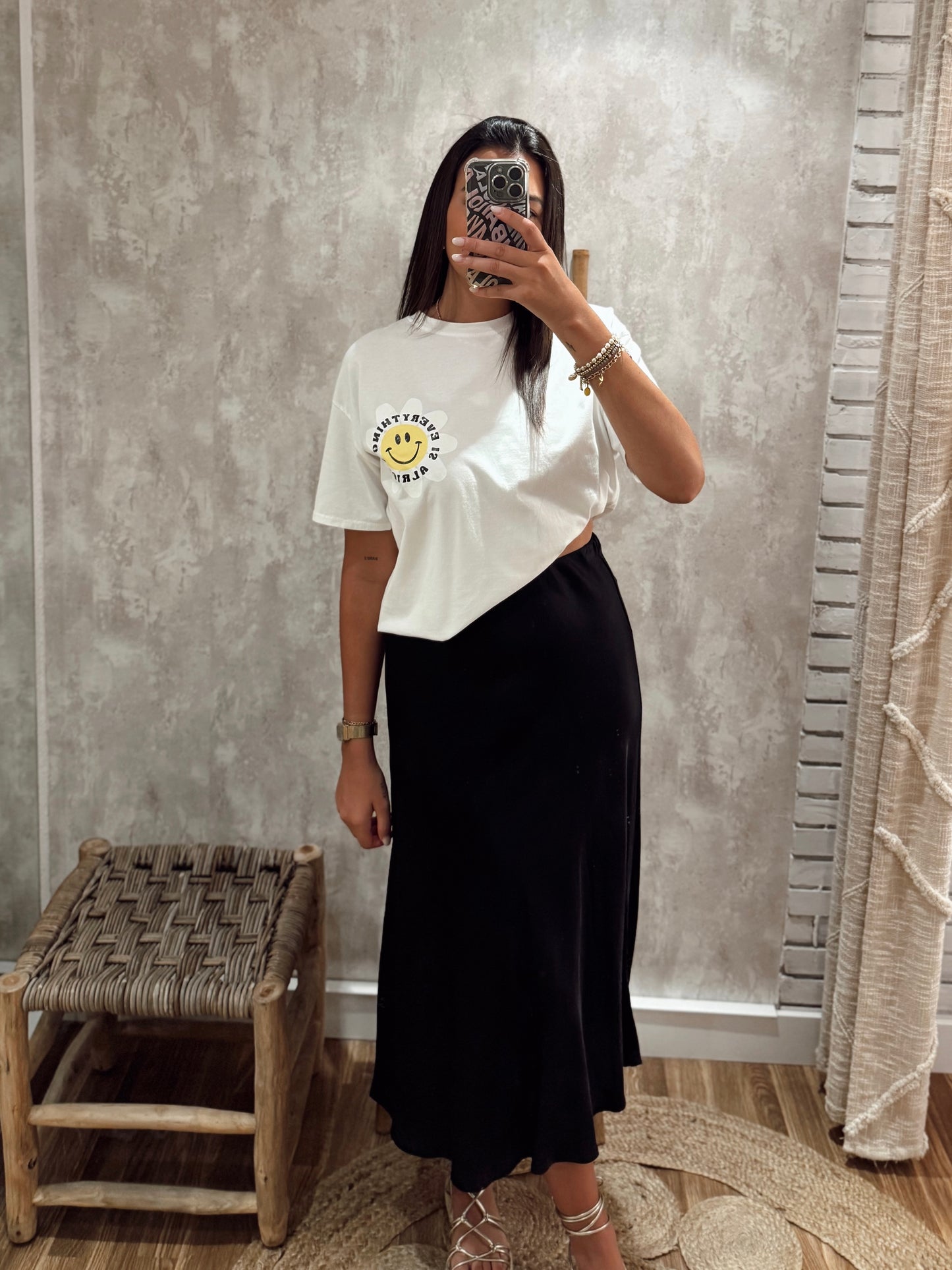 Saia Midi Acetinada
