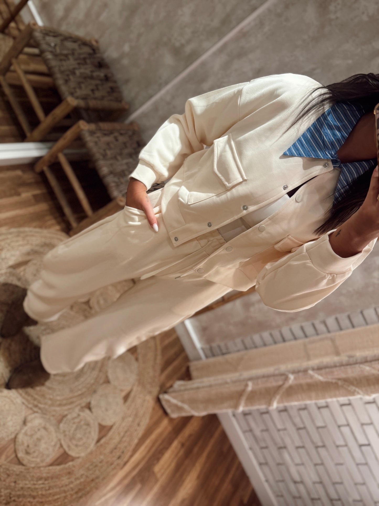 Conjunto em felpa