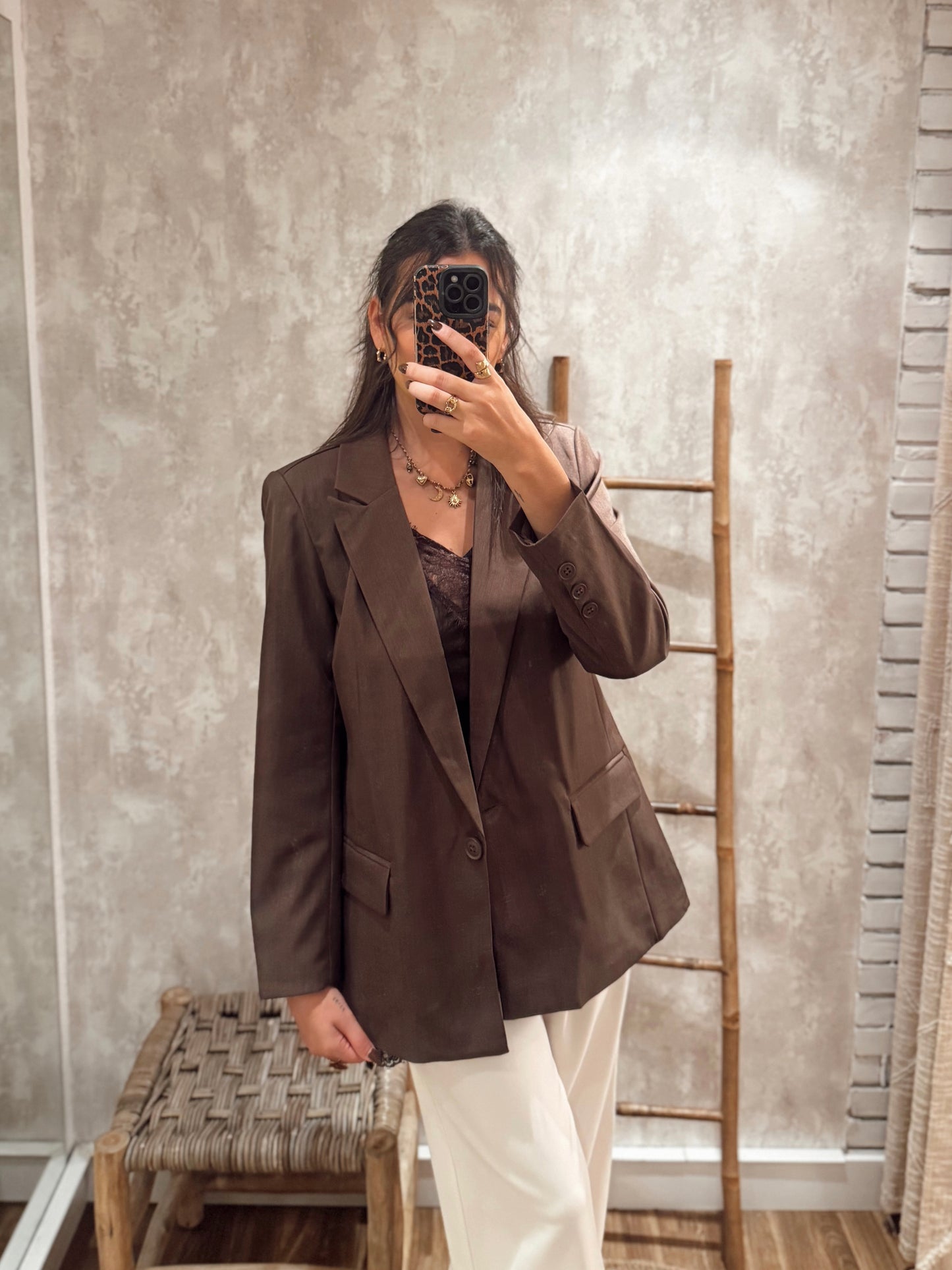 Blazer castanho