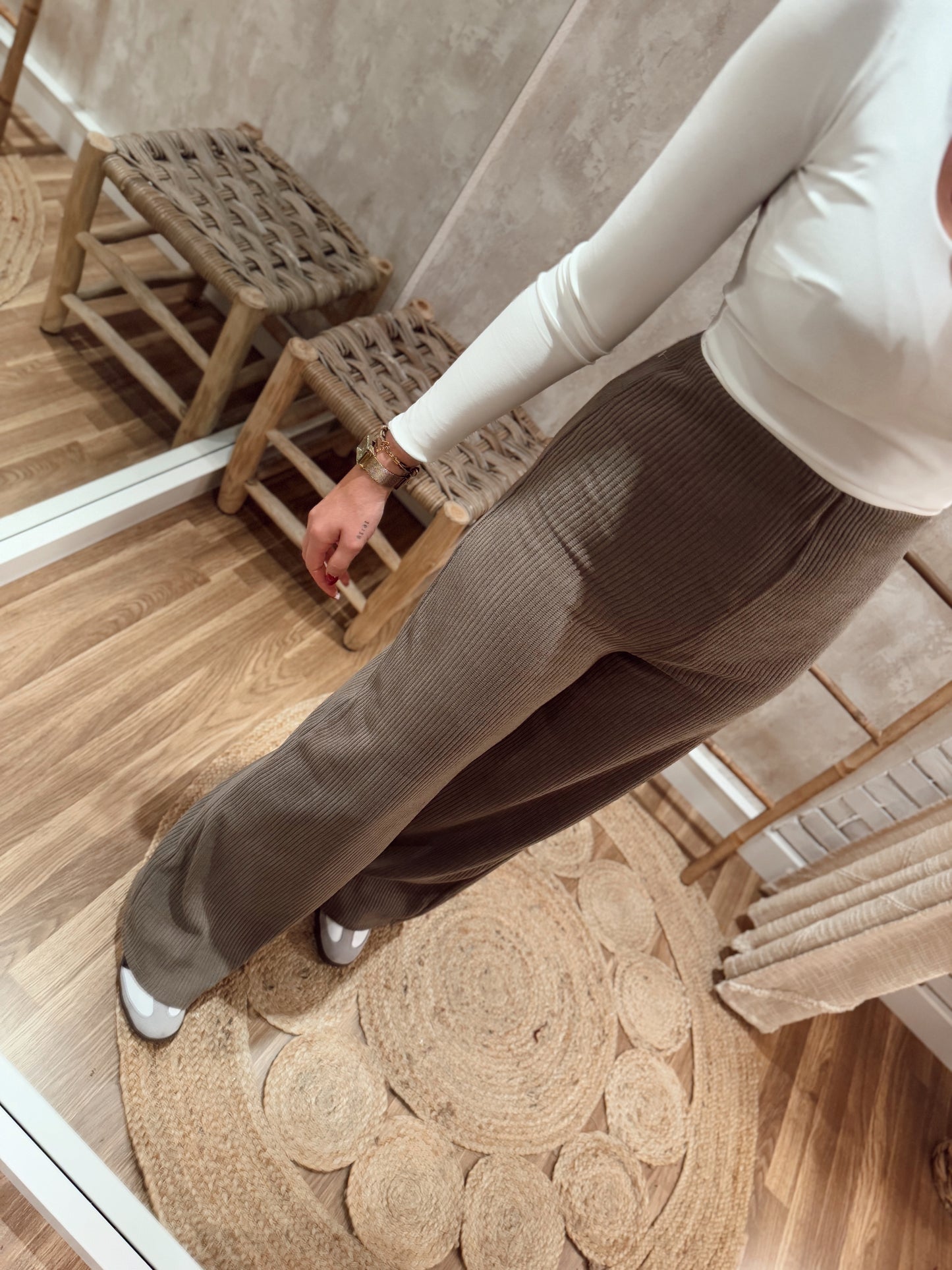 Pantalones de pana aterciopelada