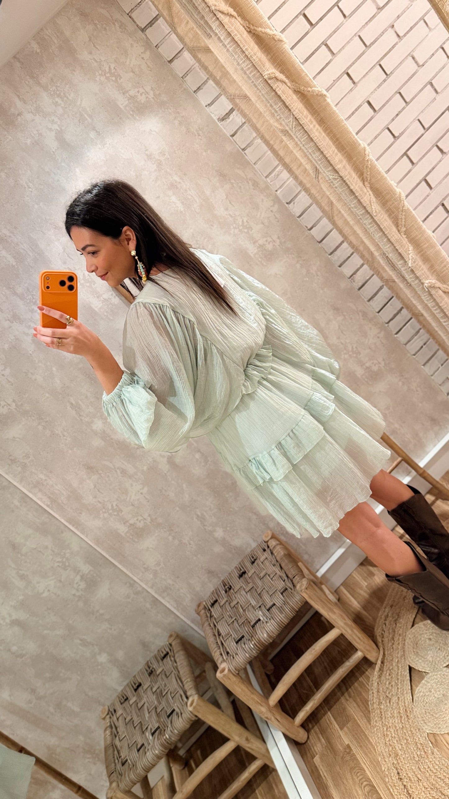 Vestido Romântico Fluido