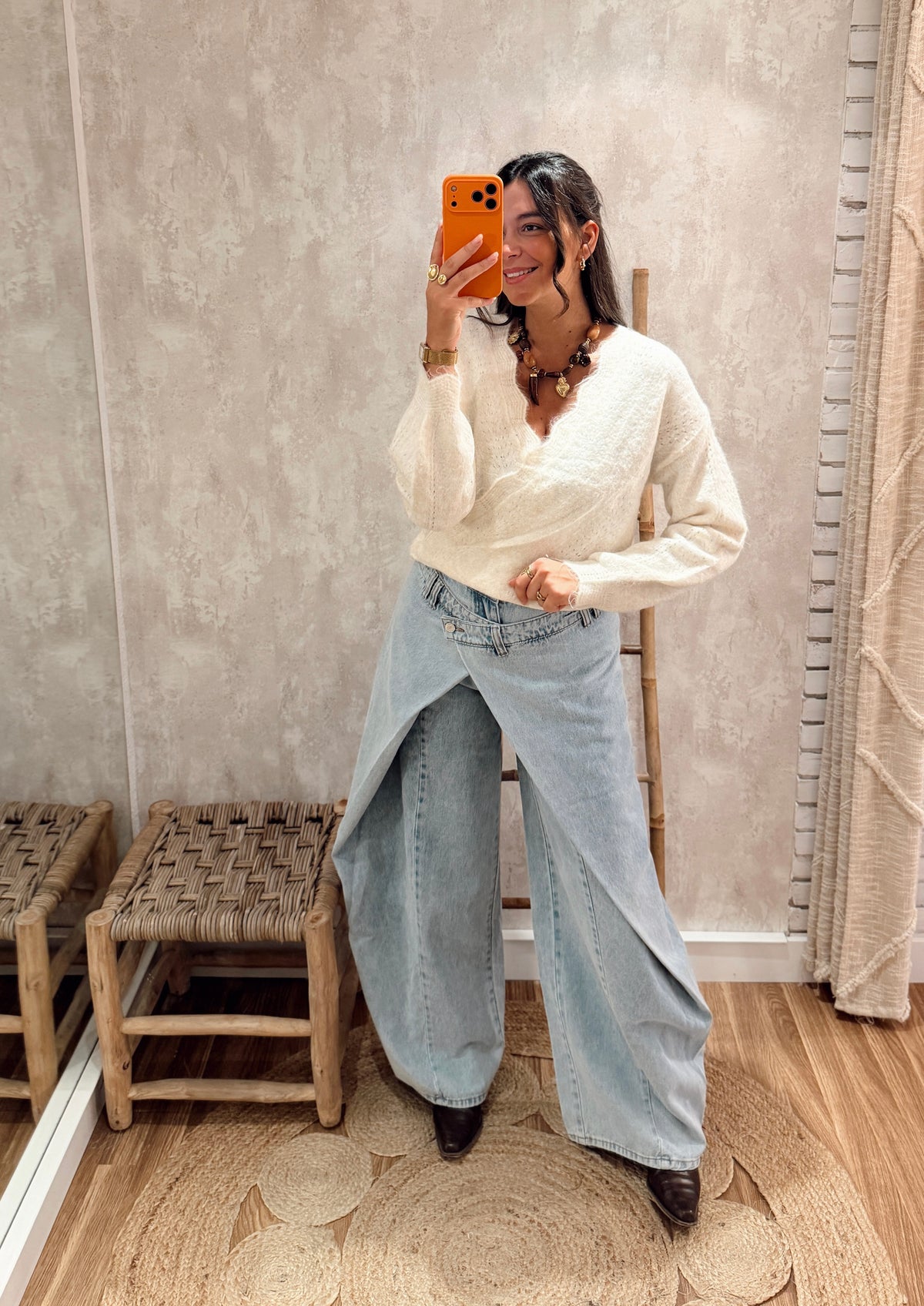 Camisola Traçada com Alpaca