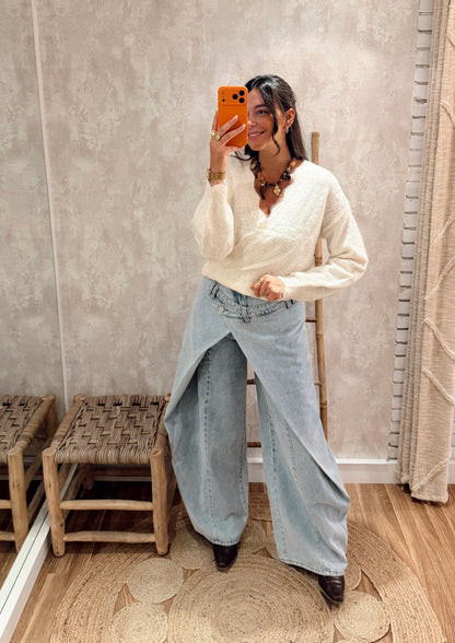 Camisola Traçada com Alpaca