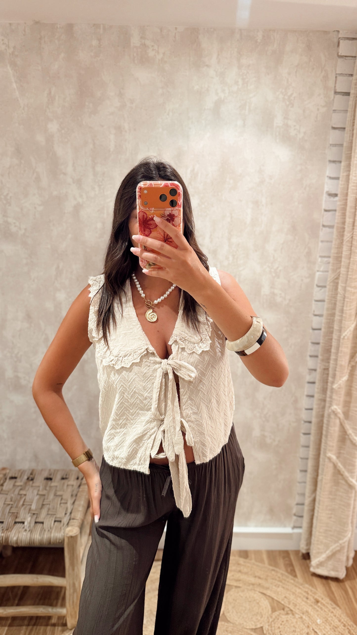 Colete Romântico com Laços