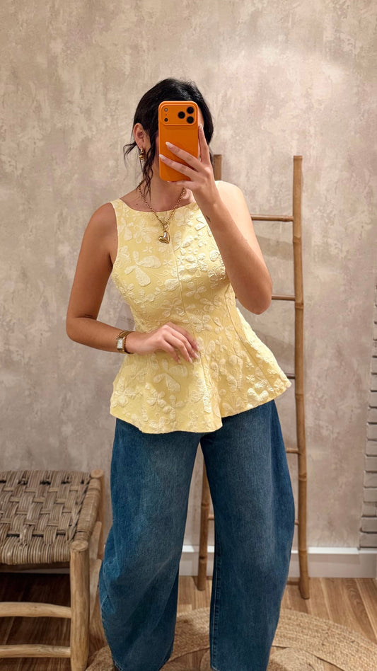 Top Amarelo Manteiga- Mochy