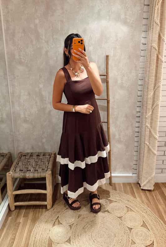 Vestido Midi Camadas