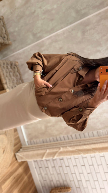 Bomber em Gabardine