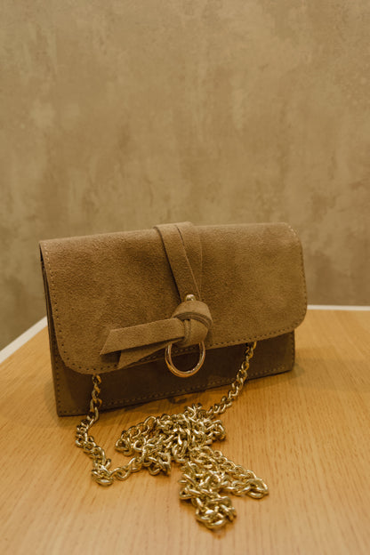 Mini bolso de ante