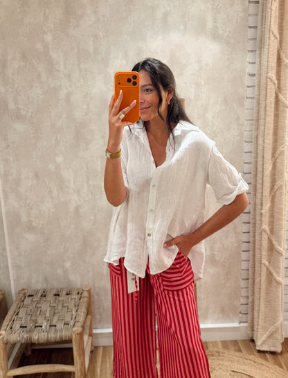 Camisa 100% em linho