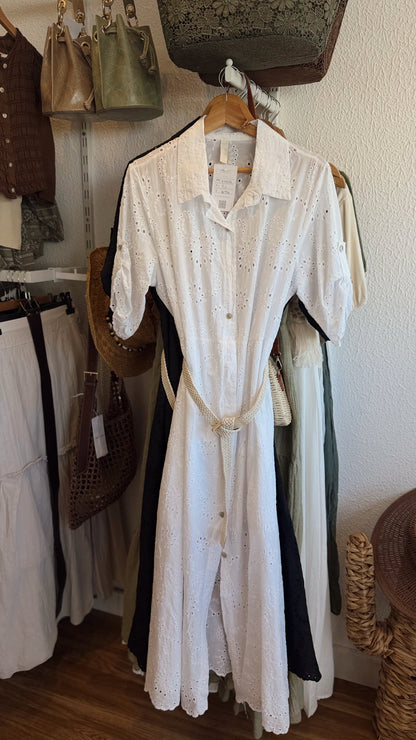 Vestido Midi Bordado Inglês