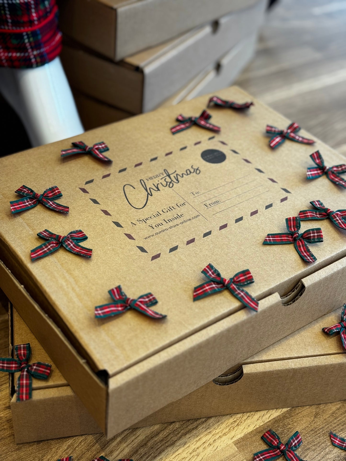 Kit de Natal Aurora Store — Pijama Unissexo com Cartão-Presente