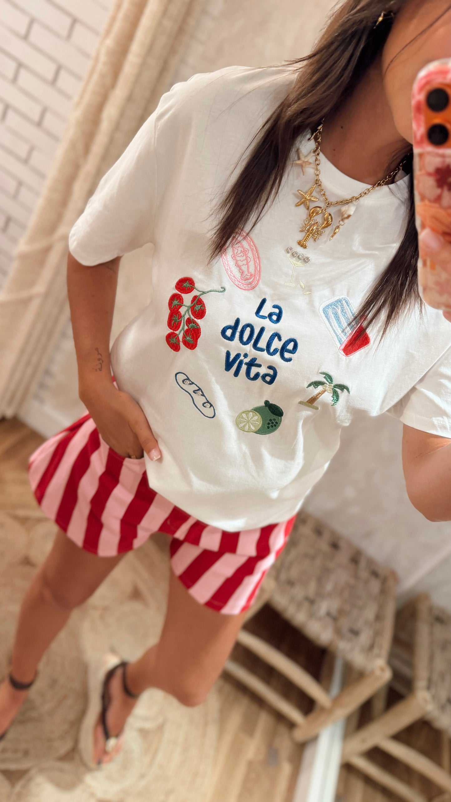 T-shirt c/bordado