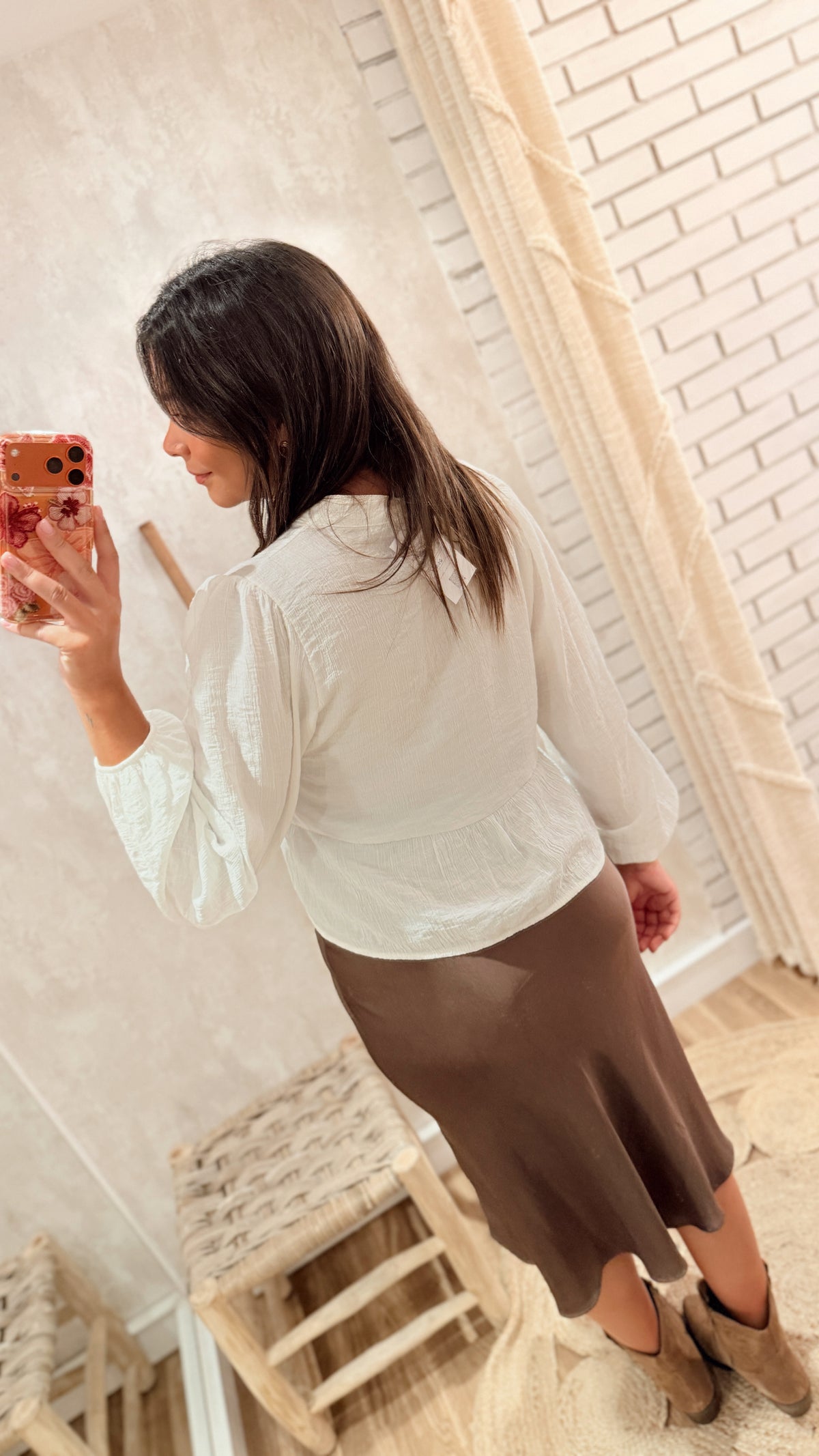 Blusa Fluida com Botões