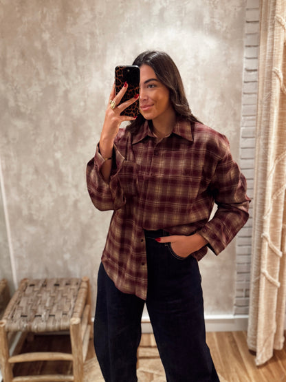 Camisa em flanela xadrez