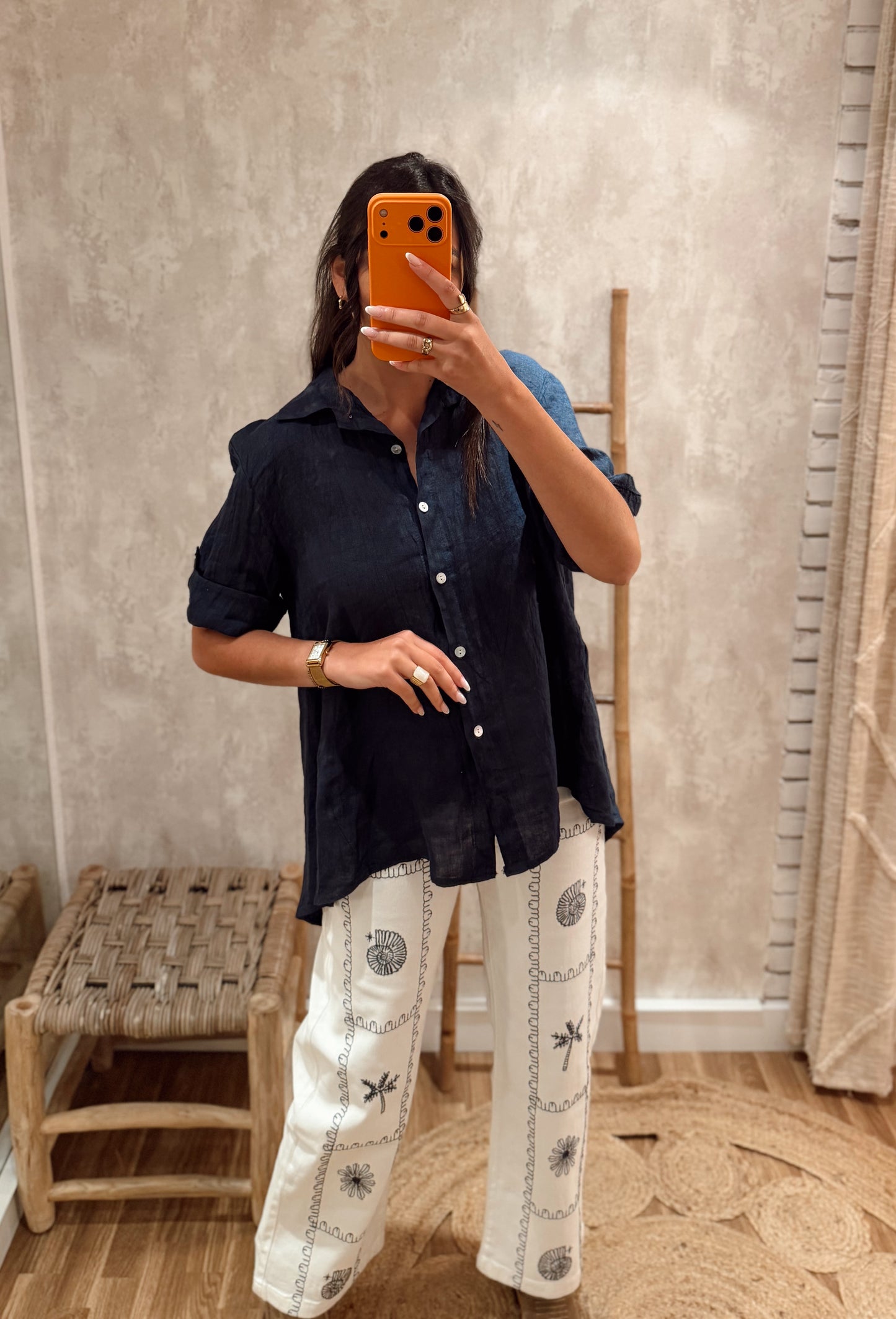 Camisa 100% em linho