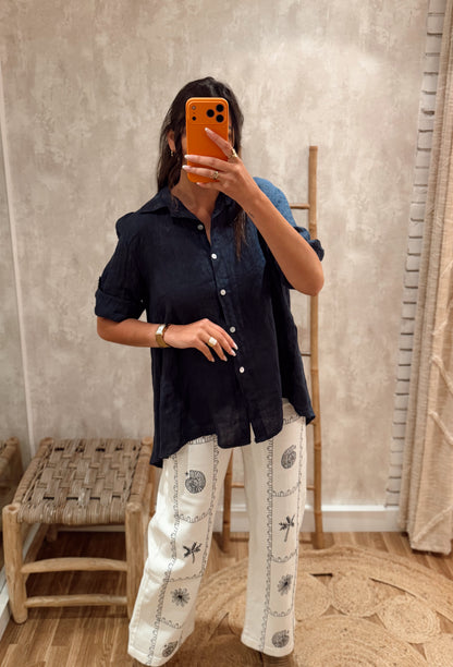 Camisa 100% em linho