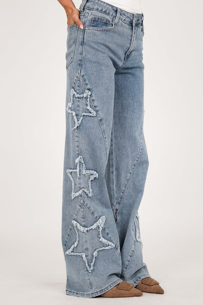 Jeans Wide Leg Star