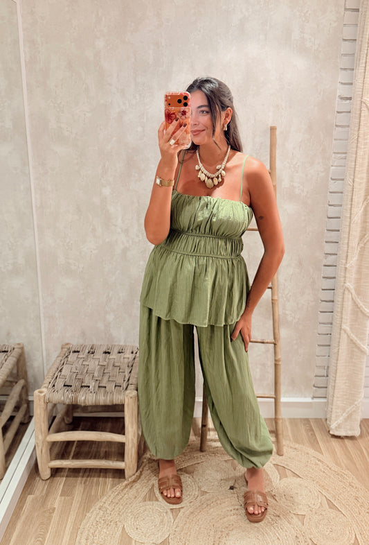 Conjunto Top & Calças Ballon