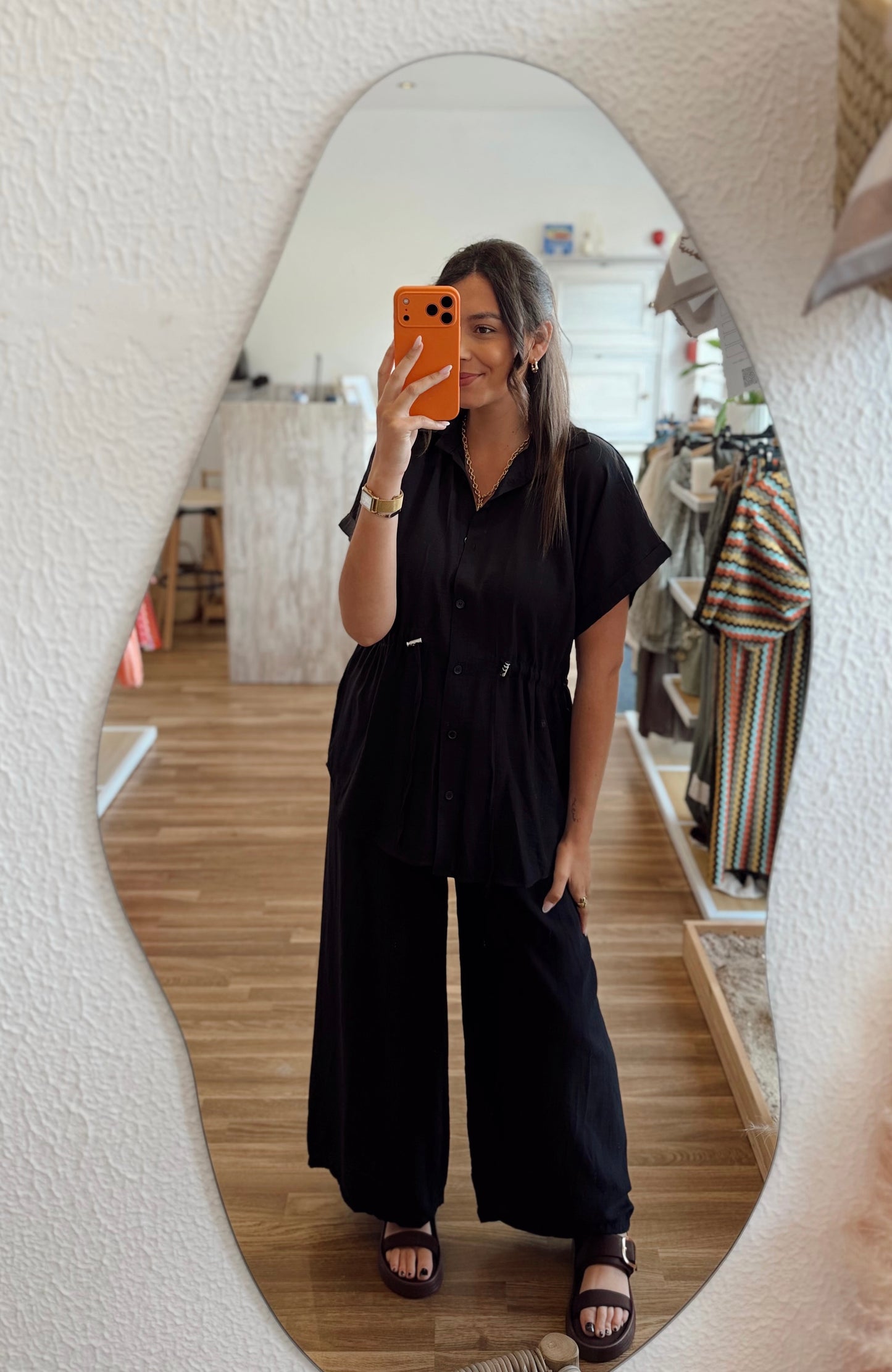 Conjunto camisa e calça