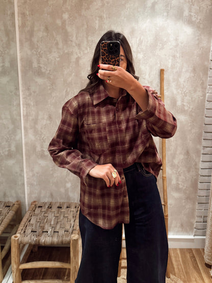 Camisa em flanela xadrez