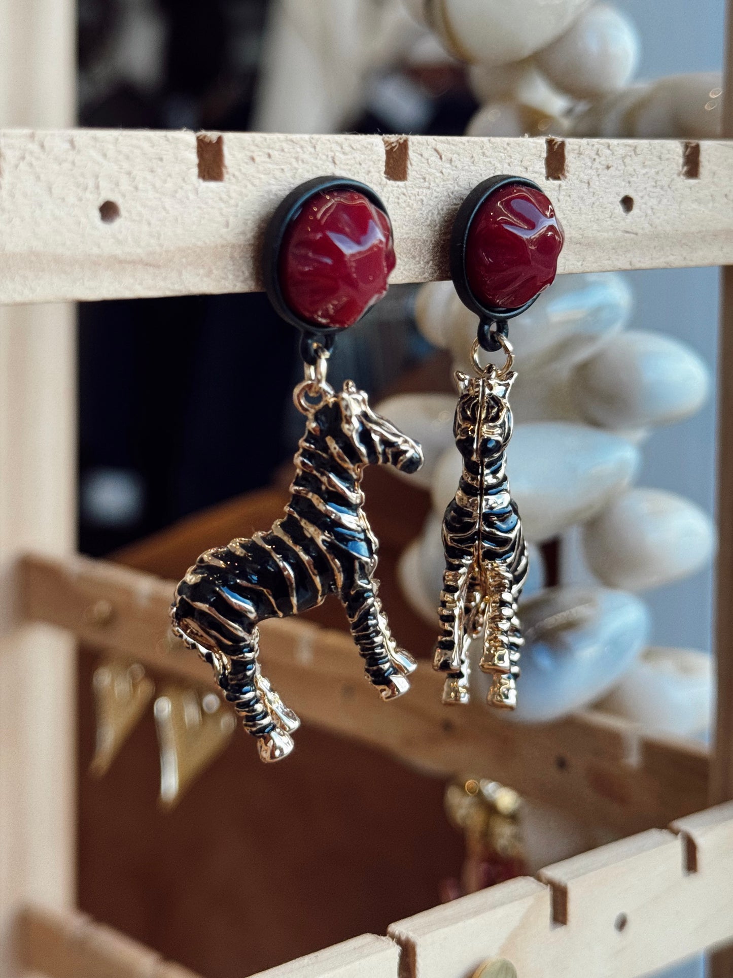 Pendientes de cebra