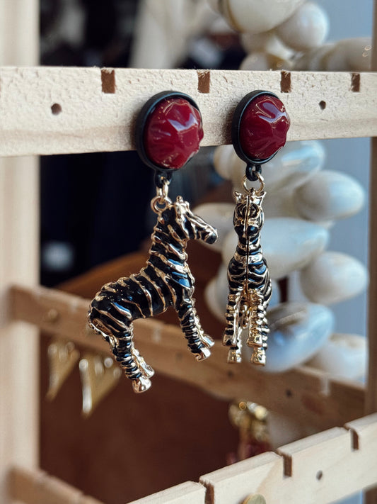 Pendientes de cebra