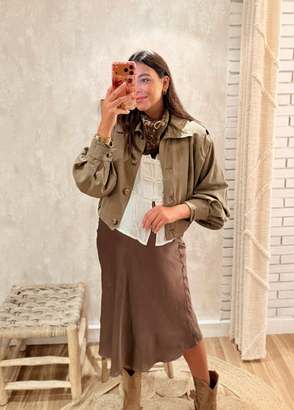 Bomber em Gabardine