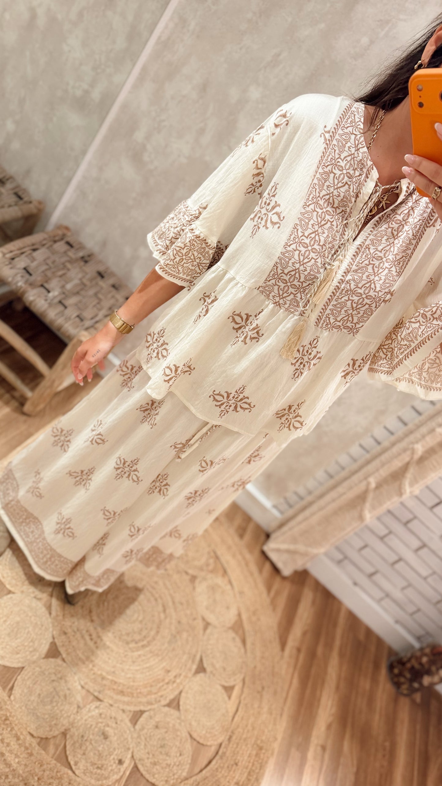 Conjunto Boho Chic Blusa & Calça