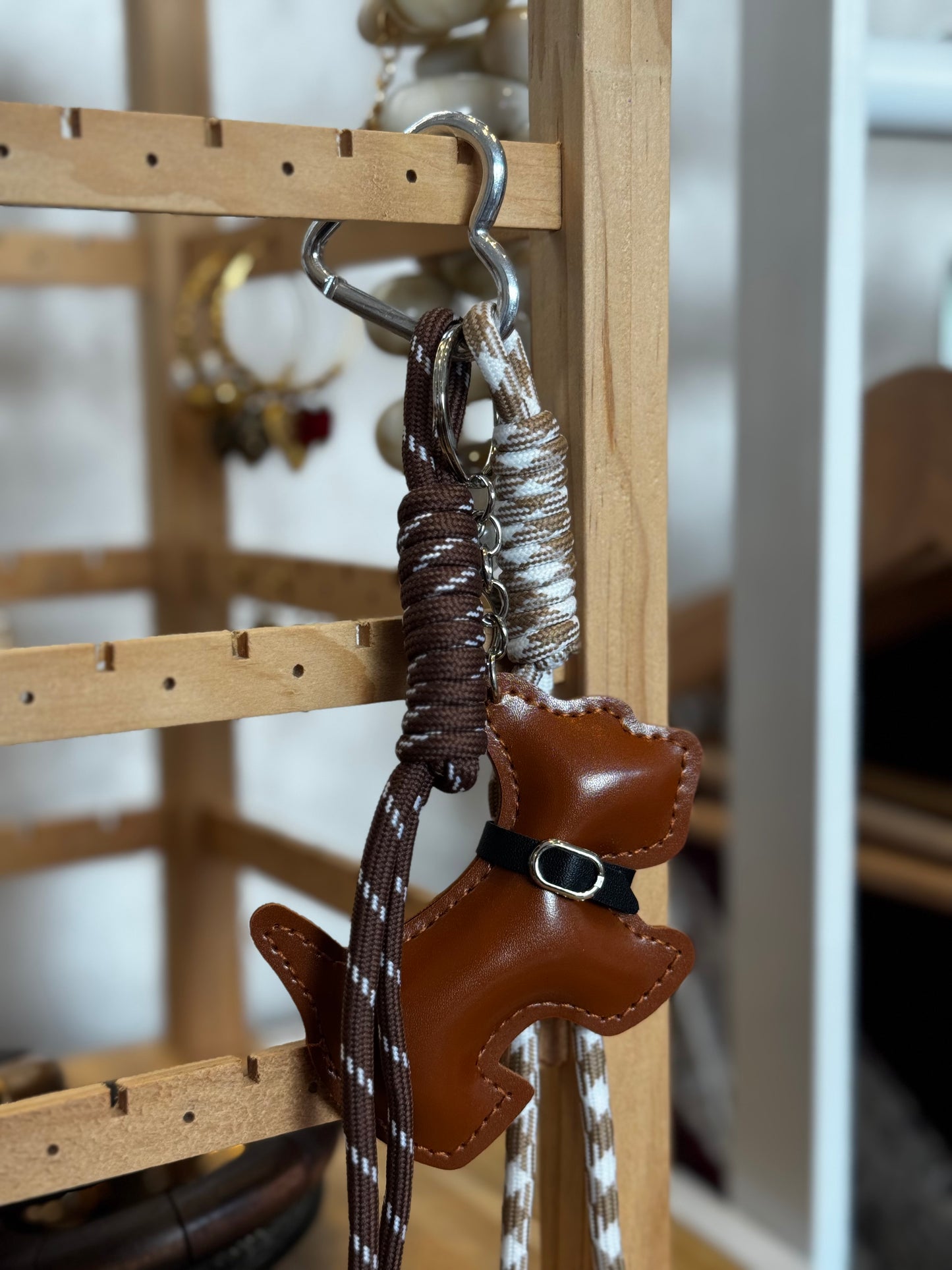 Charm/Porta-chaves decorativo em formato de cão