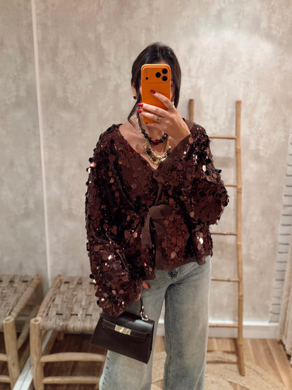 Kimono c/ lantejoulas- Mochy