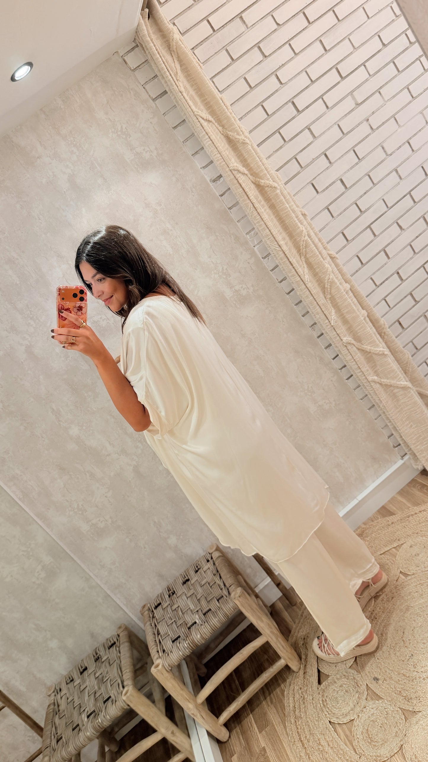 Túnica Cruzada Acetinada