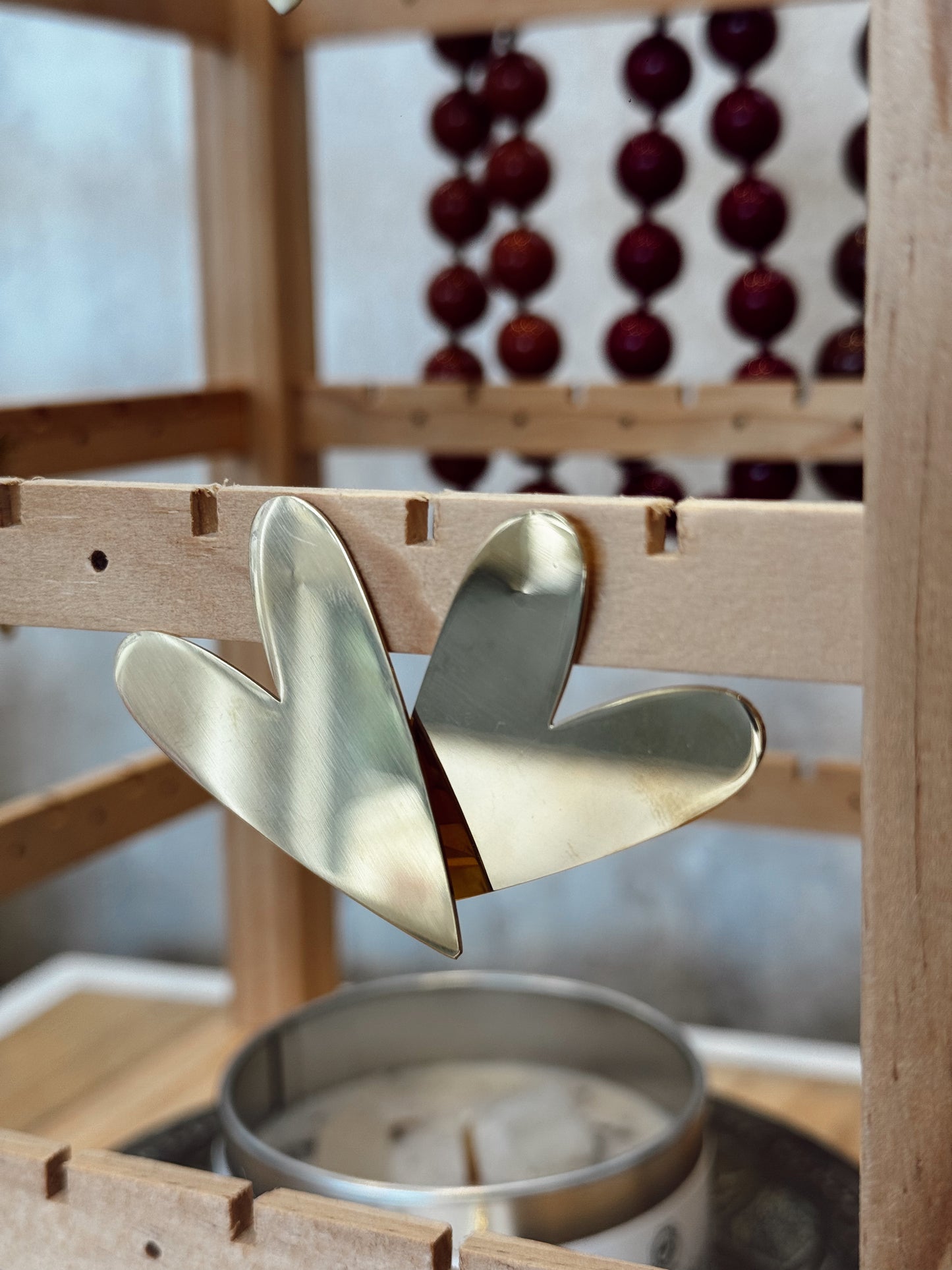 Brincos em aço inoxidável