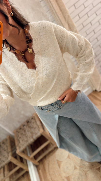 Camisola Traçada com Alpaca