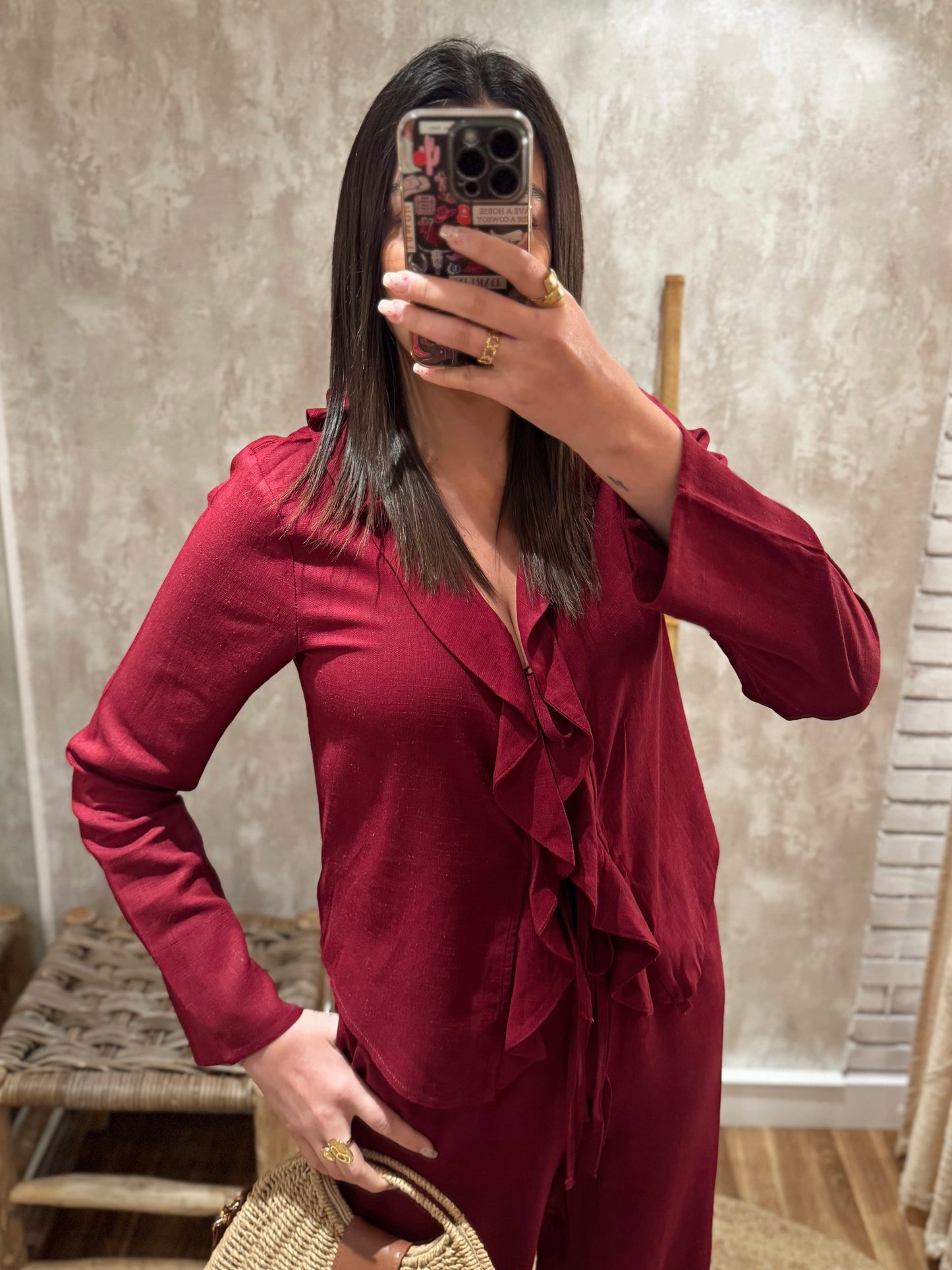 Conjunto da Mochy em linho
