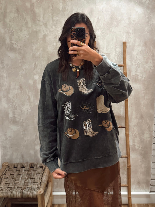 Sweatshirt estilo Cowgirl