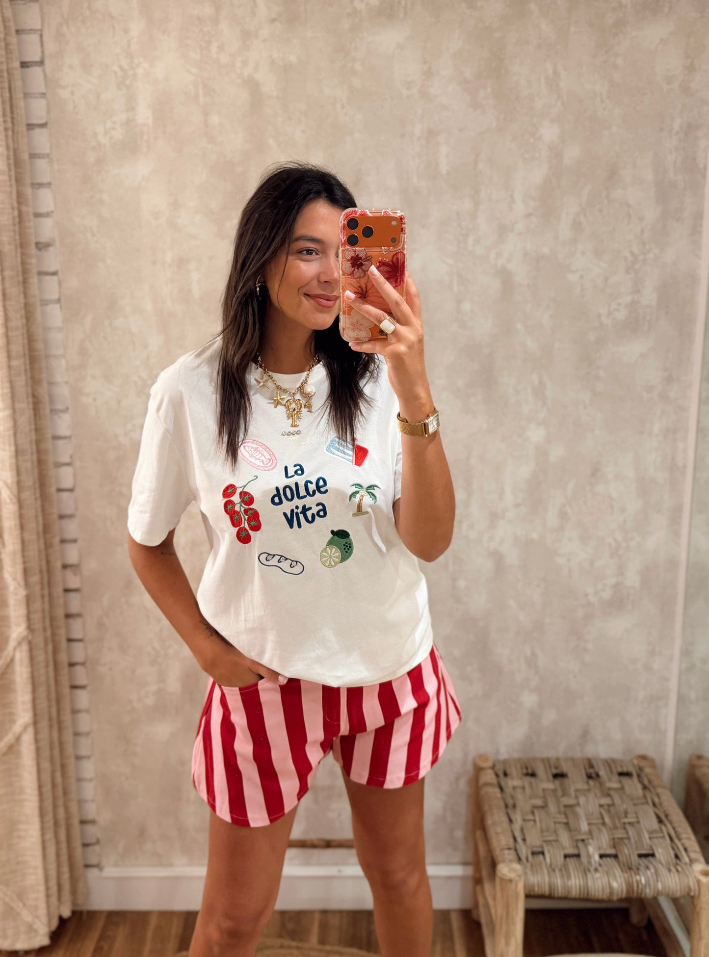 T-shirt c/bordado