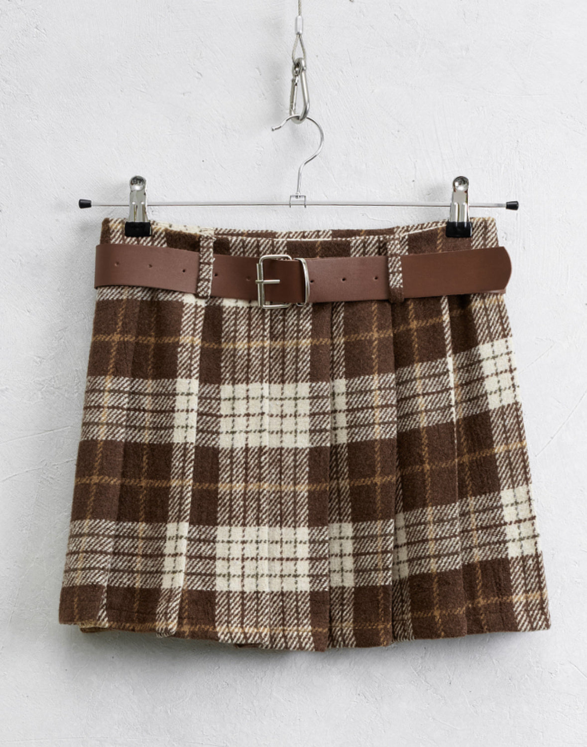 Saia Lumina c/cinto e padrão xadrez